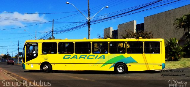 Viação Garcia 7625 na cidade de Apucarana, Paraná, Brasil, por Sérgio de Sousa Elias. ID da foto: 4647091.