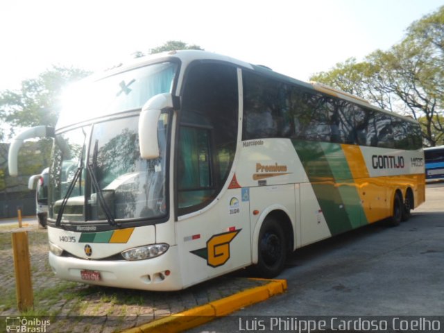 Empresa Gontijo de Transportes 14035 na cidade de São Paulo, São Paulo, Brasil, por Luis Philippe Cardoso Coelho. Número da foto: #4646762.