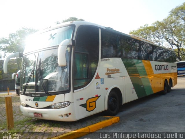 Empresa Gontijo de Transportes 14035 na cidade de São Paulo, São Paulo, Brasil, por Luis Philippe Cardoso Coelho. ID da foto: 4646762.