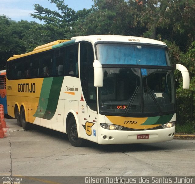 Empresa Gontijo de Transportes 17195 na cidade de São Paulo, São Paulo, Brasil, por Gilson Rodrigues dos Santos Junior. ID da foto: 4669506.