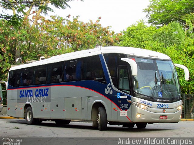 Viação Santa Cruz 224115 na cidade de São Paulo, São Paulo, Brasil, por Andrew Campos. Número da foto: #4670043.