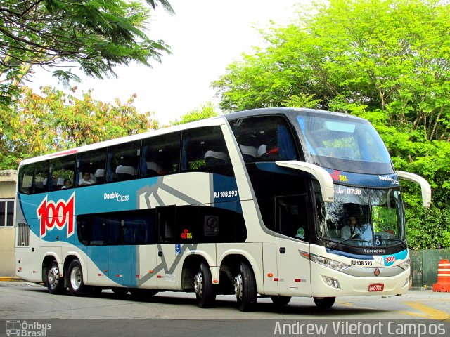 Auto Viação 1001 RJ 108.593 na cidade de São Paulo, São Paulo, Brasil, por Andrew Campos. Número da foto: #4670078.