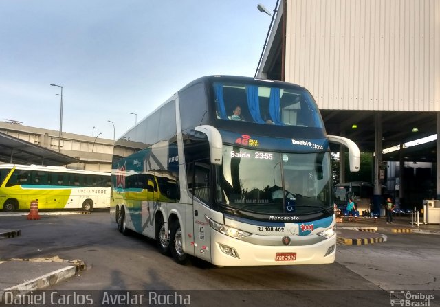 Auto Viação 1001 RJ 108.402 na cidade de Rio de Janeiro, Rio de Janeiro, Brasil, por Daniel Carlos  Avelar Rocha. ID da foto: 4670173.