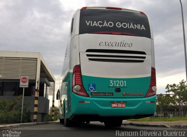 Viação Goiânia 31201 na cidade de Brasília, Distrito Federal, Brasil, por Ramom Oliveira Queiroz. Número da foto: #4669980.