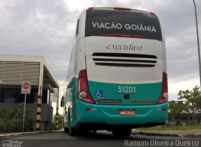 Viação Goiânia 31201 na cidade de Brasília, Distrito Federal, Brasil, por Ramom Oliveira Queiroz. ID da foto: 4669980.