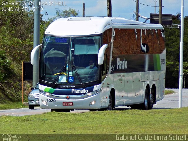 Planalto Transportes 3020 na cidade de Jundiaí, São Paulo, Brasil, por Gabriel Giacomin de Lima. Número da foto: #4669379.