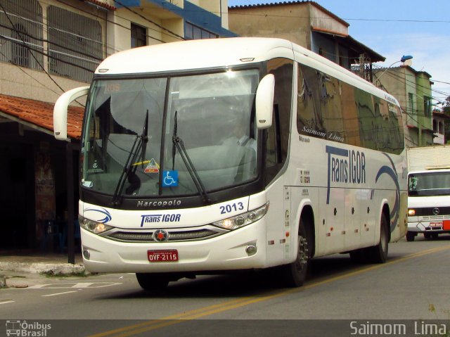 Trans Igor Transportes e Turismo 2013 na cidade de Vila Velha, Espírito Santo, Brasil, por Saimom  Lima. Número da foto: #4668612.