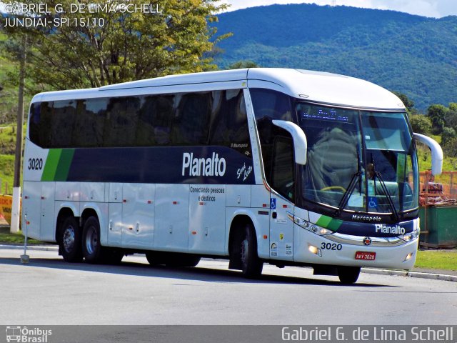 Planalto Transportes 3020 na cidade de Jundiaí, São Paulo, Brasil, por Gabriel Giacomin de Lima. Número da foto: #4669400.