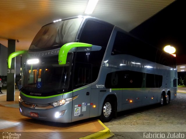 Viação Garcia 8021 na cidade de Santa Cruz do Rio Pardo, São Paulo, Brasil, por Fabricio do Nascimento Zulato. Número da foto: #4671691.