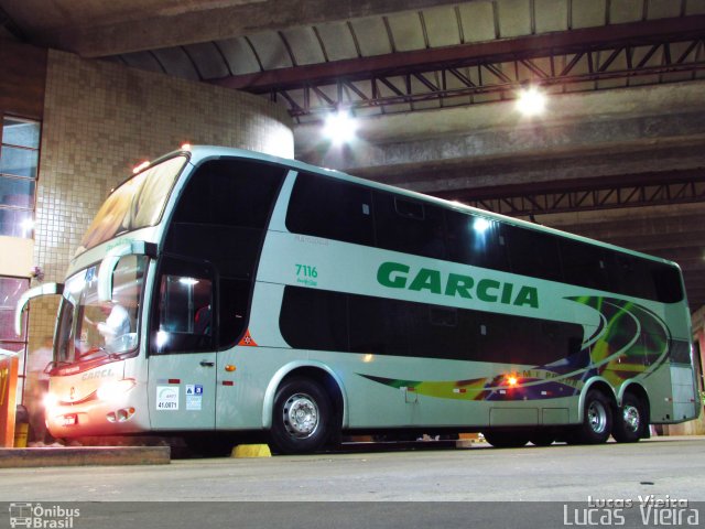 Viação Garcia 7116 na cidade de Apucarana, Paraná, Brasil, por Lucas Vieira. Número da foto: #4672304.