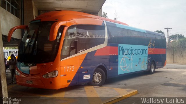 Viação Piracicabana 1772 na cidade de Limeira, São Paulo, Brasil, por Wallasy Carlos. Número da foto: #4670688.