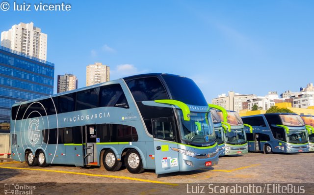 Viação Garcia 7347 na cidade de Curitiba, Paraná, Brasil, por Luiz Scarabotto . ID da foto: 4672268.