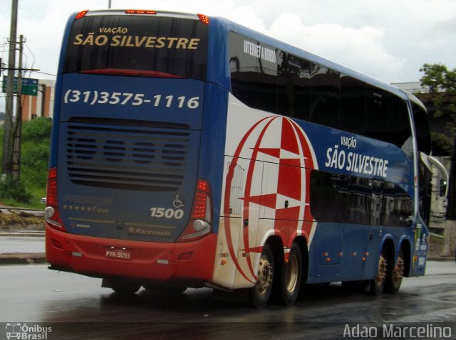 Viação São Silvestre 1500 na cidade de Belo Horizonte, Minas Gerais, Brasil, por Adão Raimundo Marcelino. Número da foto: #4672022.