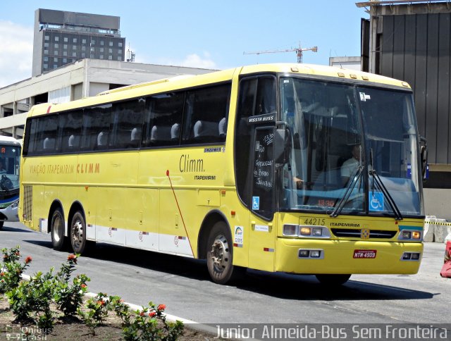 Viação Itapemirim 44215 na cidade de Rio de Janeiro, Rio de Janeiro, Brasil, por Junior Almeida. ID da foto: 4675362.