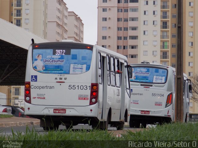 Coopertran 551031 na cidade de Ceilândia, Distrito Federal, Brasil, por Ricardo Vieira. ID da foto: 4674576.