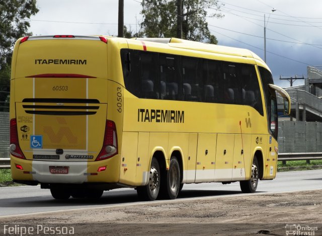 Viação Itapemirim 60503 na cidade de Feira de Santana, Bahia, Brasil, por Felipe Pessoa de Albuquerque. Número da foto: #4677601.