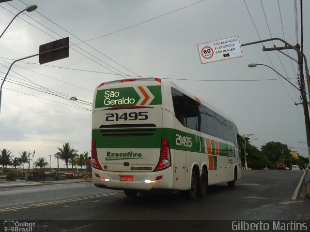 Cia. São Geraldo de Viação 21495 na cidade de Serra, Espírito Santo, Brasil, por Gilberto Martins. ID da foto: 4677977.