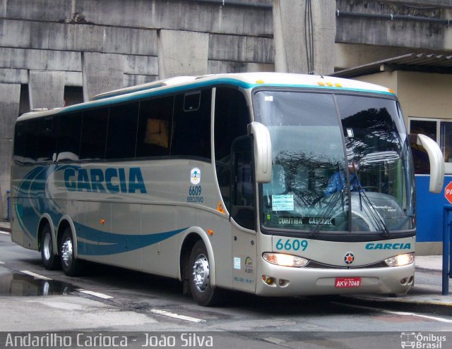 Viação Garcia 6609 na cidade de Curitiba, Paraná, Brasil, por João Silva. ID da foto: 4679656.