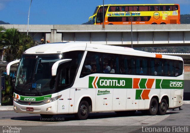 Empresa Gontijo de Transportes 21595 na cidade de Rio de Janeiro, Rio de Janeiro, Brasil, por Leonardo Fidelli. Número da foto: #4679308.