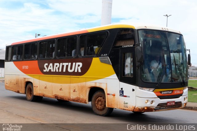 Saritur - Santa Rita Transporte Urbano e Rodoviário 9700 na cidade de Montes Claros, Minas Gerais, Brasil, por Carlos Eduardo Lopes. Número da foto: #4679460.