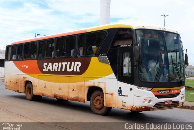 Saritur - Santa Rita Transporte Urbano e Rodoviário 9700 na cidade de Montes Claros, Minas Gerais, Brasil, por Carlos Eduardo Lopes. ID da foto: 4679460.