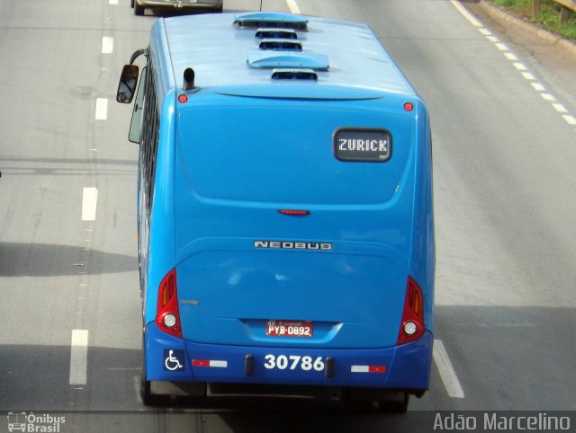 Viação Zurick 30786 na cidade de Belo Horizonte, Minas Gerais, Brasil, por Adão Raimundo Marcelino. Número da foto: #4681744.