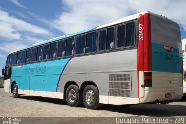 Empresa de Ônibus Nossa Senhora da Penha 33427 na cidade de Biguaçu, Santa Catarina, Brasil, por Douglas Paternezi. ID da foto: 4680729.