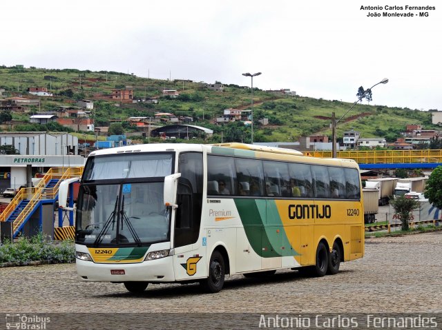 Empresa Gontijo de Transportes 12240 na cidade de João Monlevade, Minas Gerais, Brasil, por Antonio Carlos Fernandes. Número da foto: #4682155.