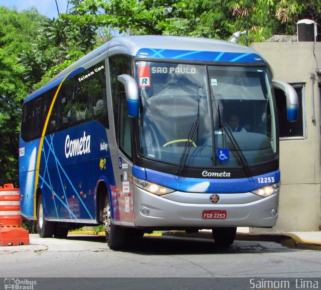 Viação Cometa 12253 na cidade de São Paulo, São Paulo, Brasil, por Saimom  Lima. ID da foto: 4680714.