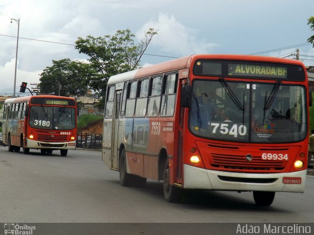 Viação Santa Edwiges 69934 na cidade de Belo Horizonte, Minas Gerais, Brasil, por Adão Raimundo Marcelino. ID da foto: 4681653.