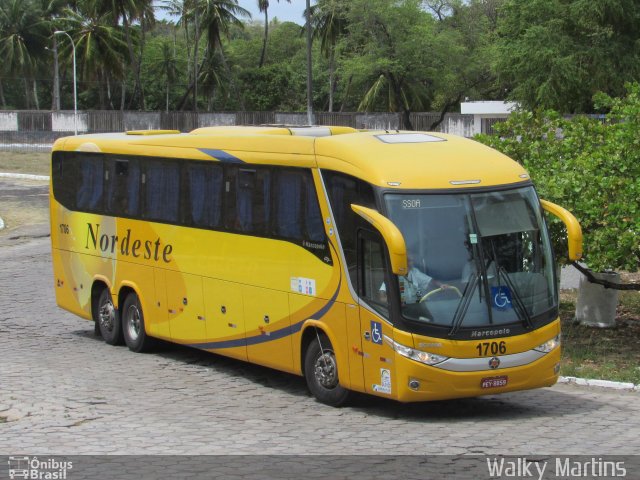 Viação Nordeste 1706 na cidade de João Pessoa, Paraíba, Brasil, por Walky Martins Nascimento. ID da foto: 4684656.