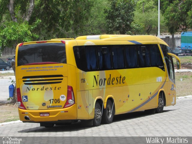 Viação Nordeste 1706 na cidade de João Pessoa, Paraíba, Brasil, por Walky Martins Nascimento. Número da foto: #4684663.