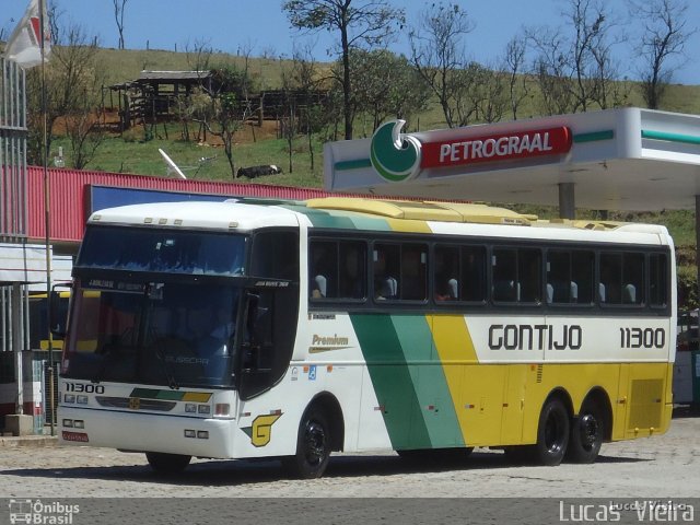 Empresa Gontijo de Transportes 11300 na cidade de João Monlevade, Minas Gerais, Brasil, por Lucas Vieira. Número da foto: #4685818.