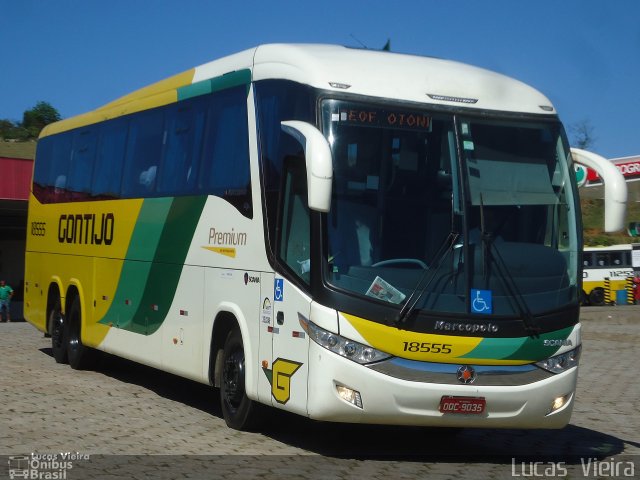 Empresa Gontijo de Transportes 18555 na cidade de João Monlevade, Minas Gerais, Brasil, por Lucas Vieira. Número da foto: #4685816.