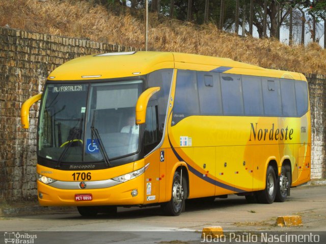 Viação Nordeste 1706 na cidade de Natal, Rio Grande do Norte, Brasil, por Joao Paulo Nascimento Silva. Número da foto: #4686822.