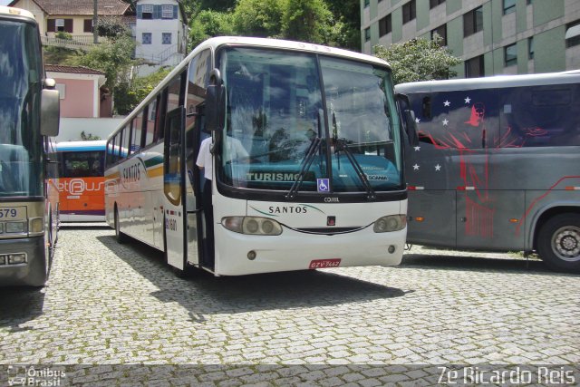 Viação Santos 1601 na cidade de Petrópolis, Rio de Janeiro, Brasil, por Zé Ricardo Reis. ID da foto: 4687839.