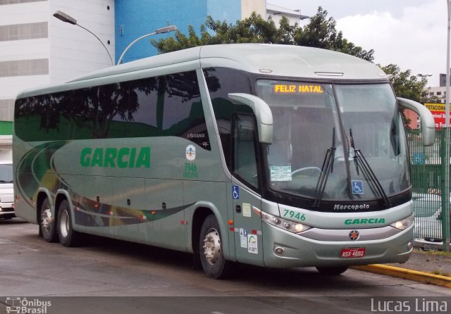 Viação Garcia 7946 na cidade de São Paulo, São Paulo, Brasil, por Lucas Lima. Número da foto: #4688735.