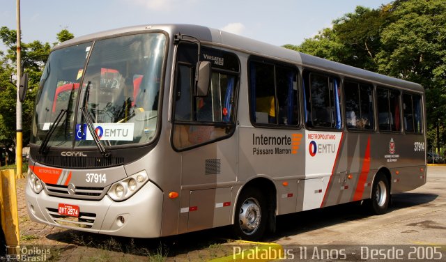 Empresa de Ônibus Pássaro Marron 37914 na cidade de São Paulo, São Paulo, Brasil, por Cristiano Soares da Silva. ID da foto: 4687726.