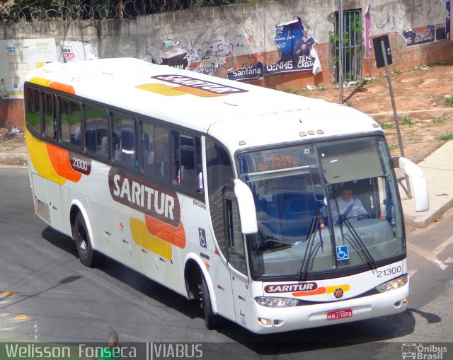 Saritur - Santa Rita Transporte Urbano e Rodoviário 21300 na cidade de Contagem, Minas Gerais, Brasil, por Welisson  Oliveira. ID da foto: 4691411.