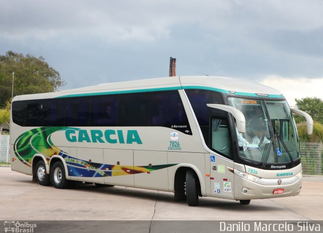 Viação Garcia 7826 na cidade de Curitiba, Paraná, Brasil, por Danilo Marcelo Silva. ID da foto: 4692141.