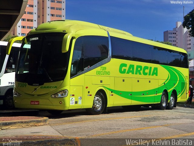 Viação Garcia 7309 na cidade de Sorocaba, São Paulo, Brasil, por Weslley Kelvin Batista. ID da foto: 4690411.