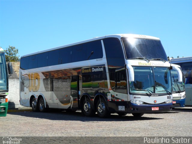 WD Transportes Turísticos 9858 na cidade de Tubarão, Santa Catarina, Brasil, por Paulinho Sartor. ID da foto: 4690375.