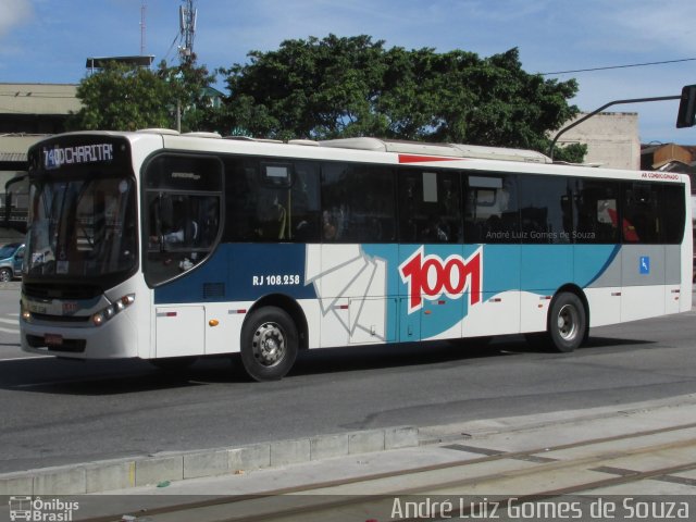 Auto Viação 1001 RJ 108.258 na cidade de Rio de Janeiro, Rio de Janeiro, Brasil, por André Luiz Gomes de Souza. ID da foto: 4692580.