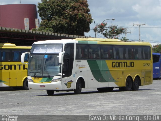 Empresa Gontijo de Transportes 12055 na cidade de Vitória da Conquista, Bahia, Brasil, por Rava Ogawa. ID da foto: 4690417.