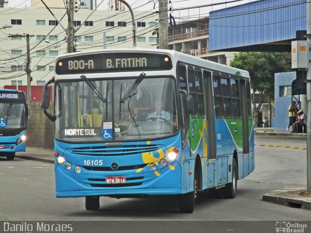 Expresso Santa Paula 16105 na cidade de Serra, Espírito Santo, Brasil, por Danilo Moraes. ID da foto: 4649140.