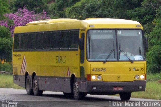 Viação Itapemirim 42025 na cidade de Manhuaçu, Minas Gerais, Brasil, por Eliziar Maciel Soares. ID da foto: 4650088.