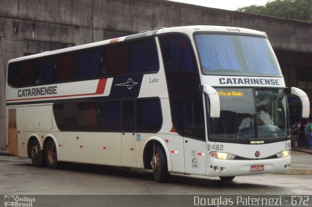 Auto Viação Catarinense 2482 na cidade de Curitiba, Paraná, Brasil, por Douglas Paternezi. ID da foto: 4648356.