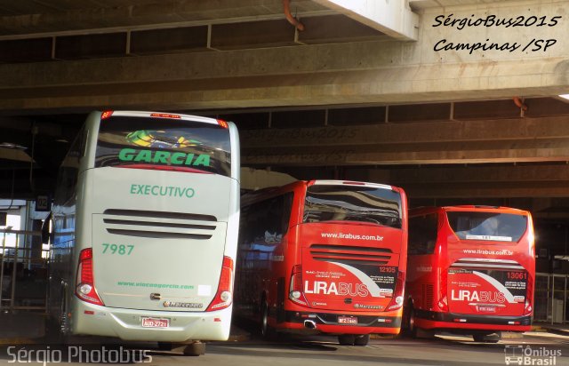 Viação Garcia 7987 na cidade de Campinas, São Paulo, Brasil, por Sérgio de Sousa Elias. ID da foto: 4649789.