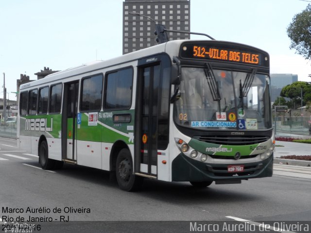 Transportes Mageli RJ 167.040 na cidade de Rio de Janeiro, Rio de Janeiro, Brasil, por Marco Aurélio de Oliveira. ID da foto: 4649694.