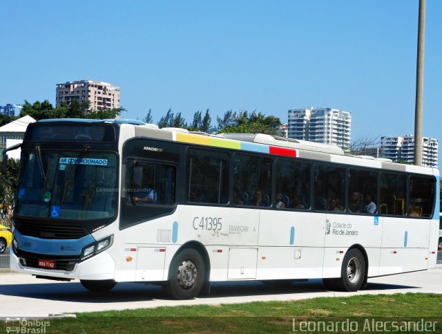 Real Auto Ônibus C41395 na cidade de Rio de Janeiro, Rio de Janeiro, Brasil, por Leonardo Alecsander. ID da foto: 4695118.